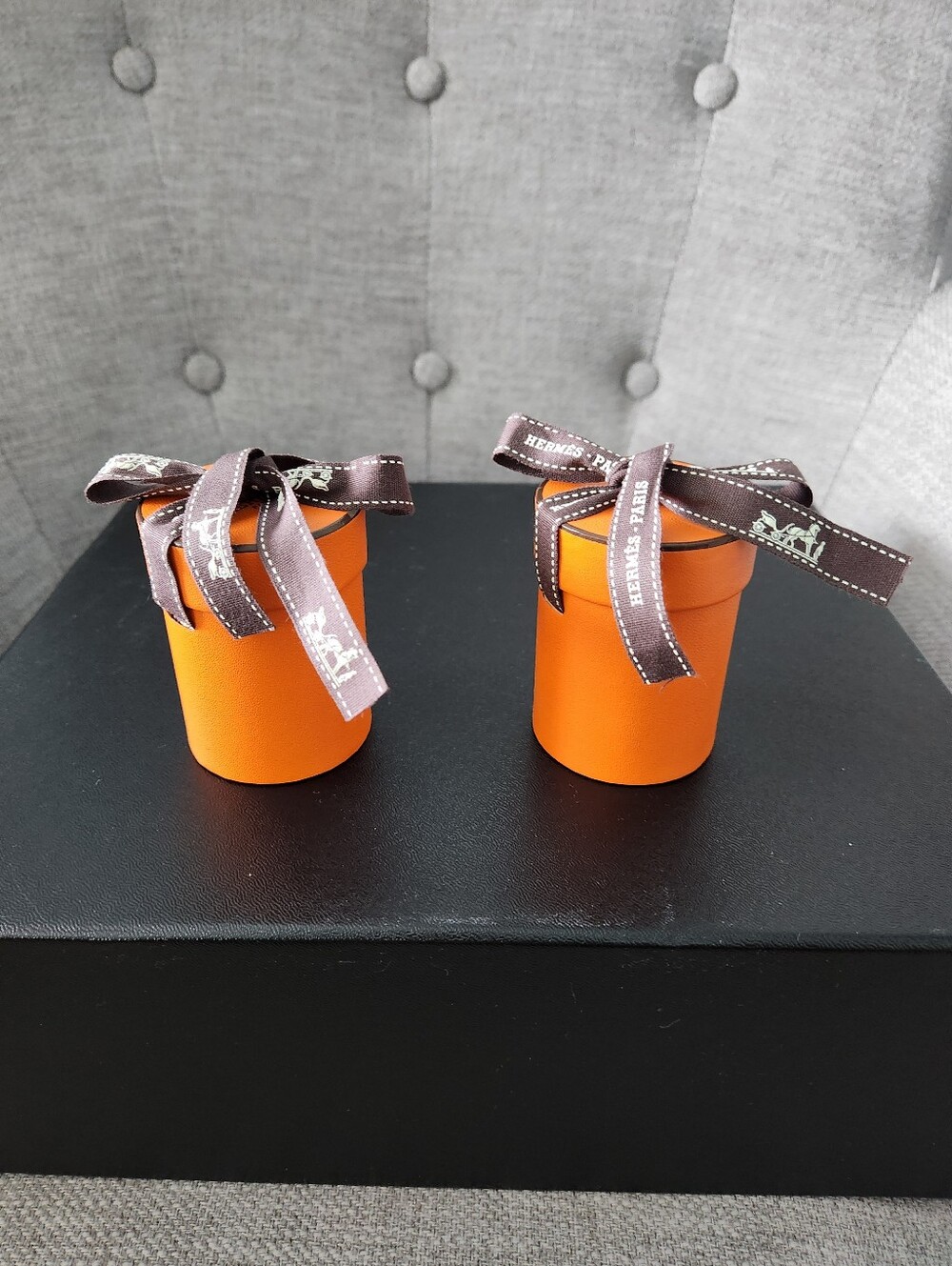 HERMES new Authentic EMPTY Twilly box  - 2 set - Great condition